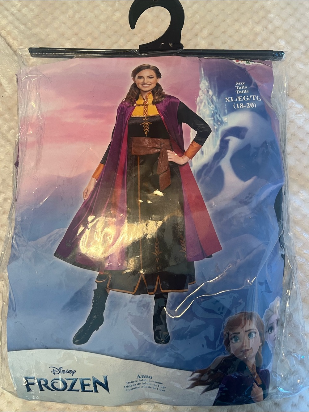 Disney Frozen Anna Deluxe Adult Costume XL/EG/TG (18-20)